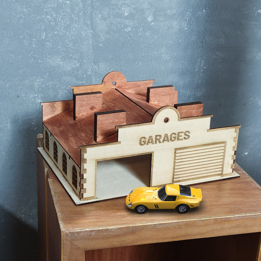 Wooden Parking Garage Toy House