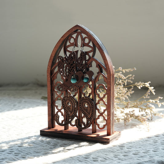 Floral Window Earring Stand