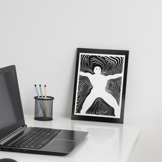 Shadow Man Decorative Artpainting