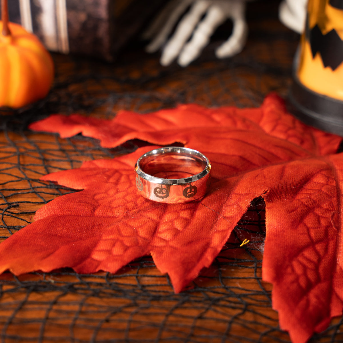 Halloween Pumpkin Ring Engraving