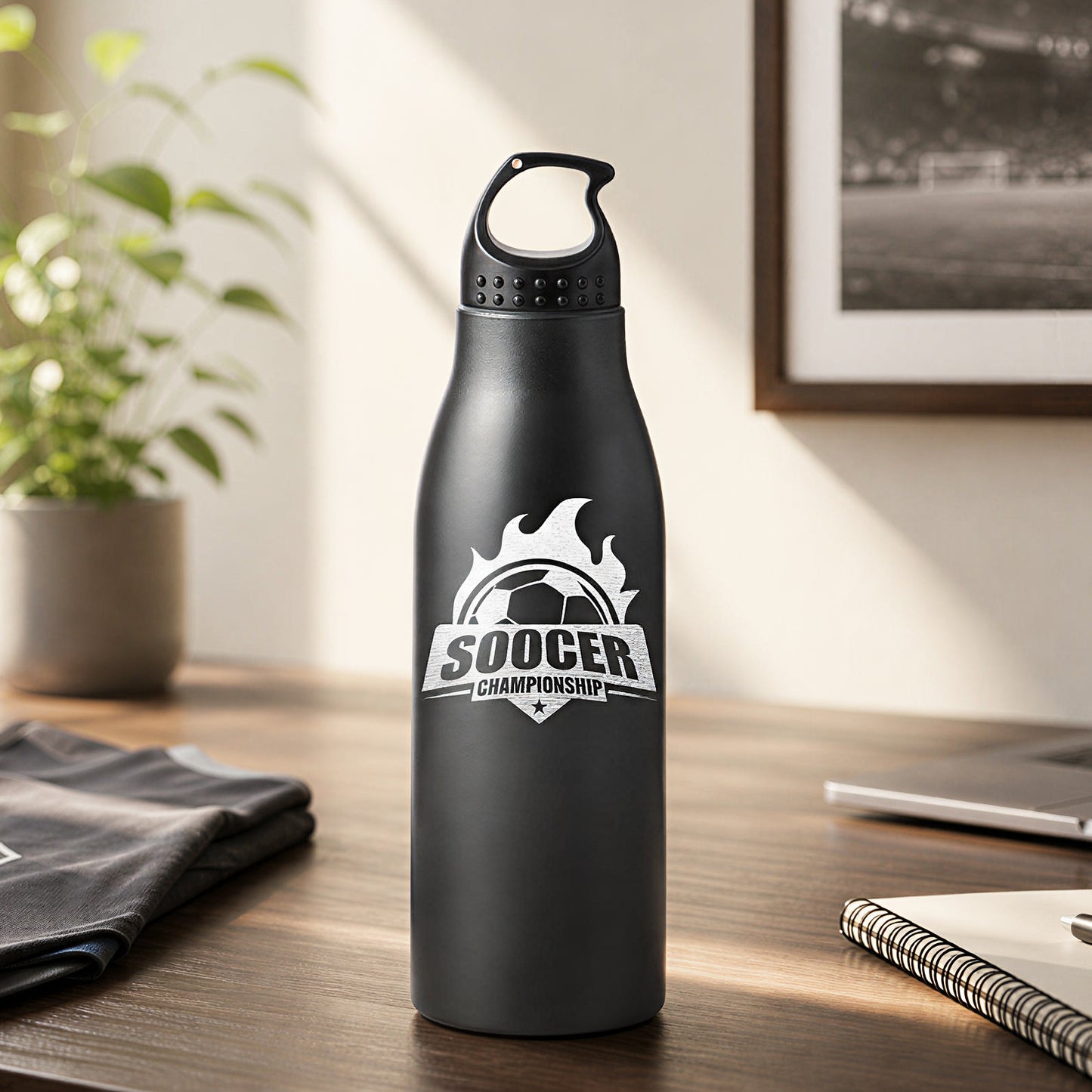 Soccer Championship Tumbler Engraving