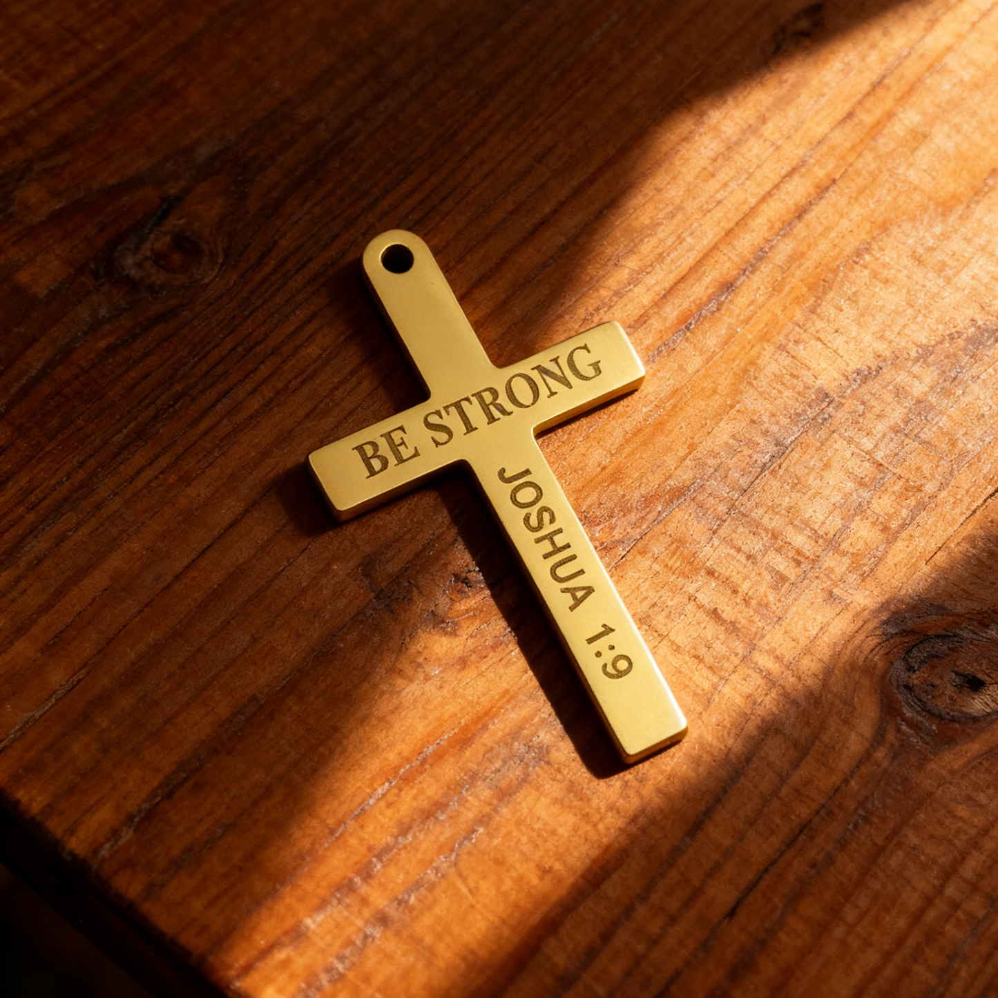 Gold Cross Pendant Engraving