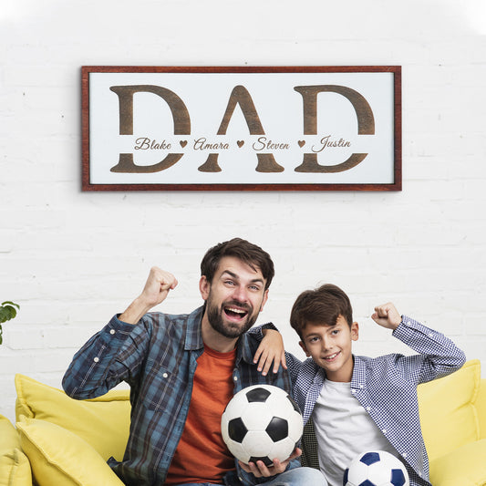 Fathers Day Wooden Wall Art