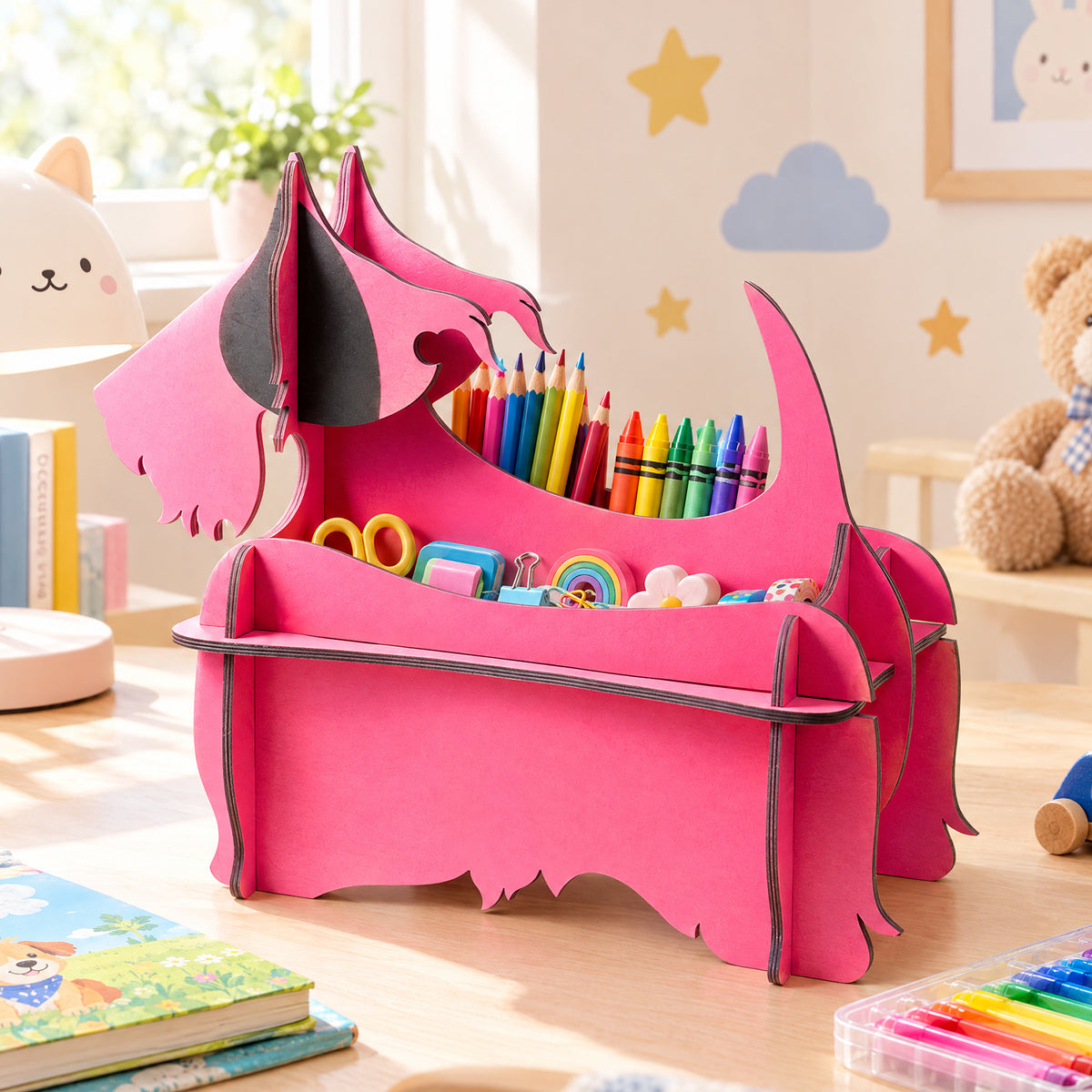 Pink Puppy Stationery Rack