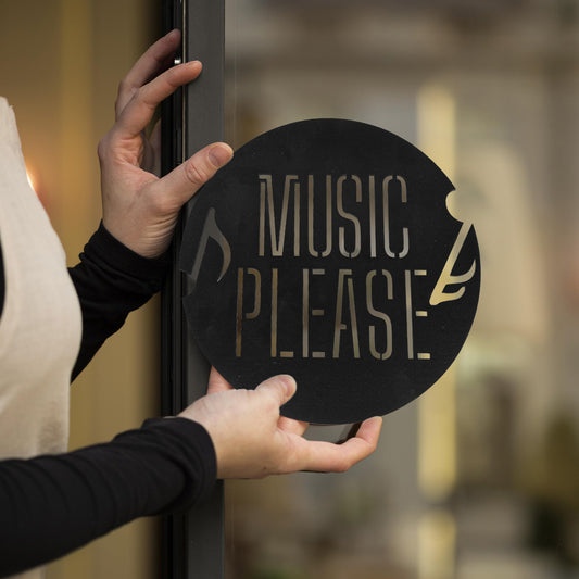Wooden  Music Please Wall Art