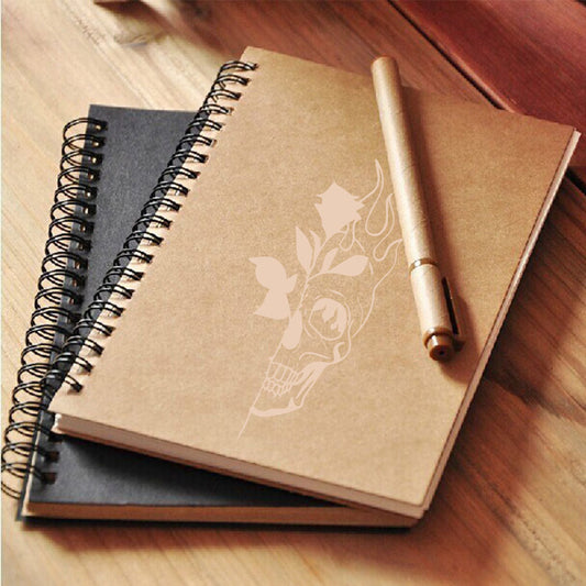 Paper Notebook Covers 08 - Skull Flower