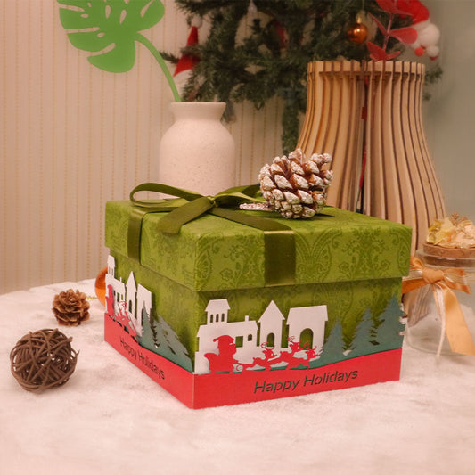 Card Stock Craft Paper Gift Box 05 - Christmas