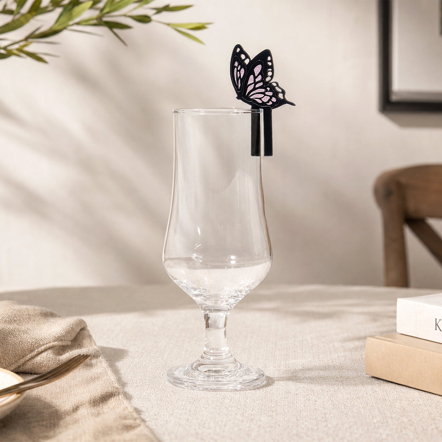 Butterfly Acrylic Drink Tag