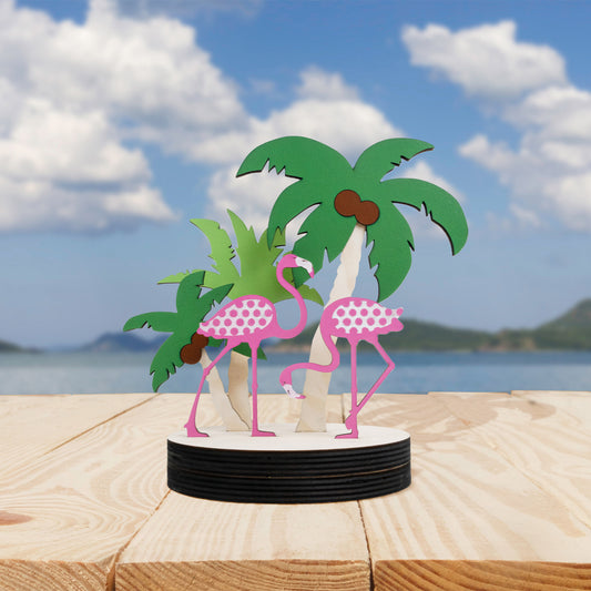 Summer Flamingo desktop ornaments