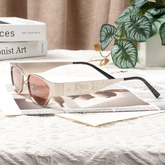 Summer swimming sunglass frame engraving