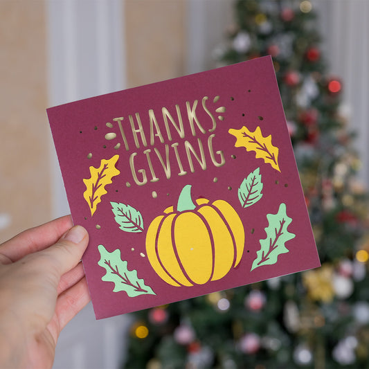 Thanksgiving Pumpkin Greeting Card