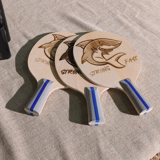 Ping Pong Shark Engraving