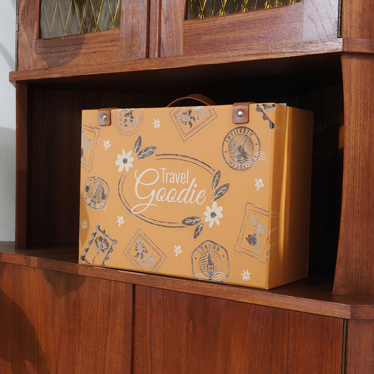 Spring Theme Leather Suitcase Engraving
