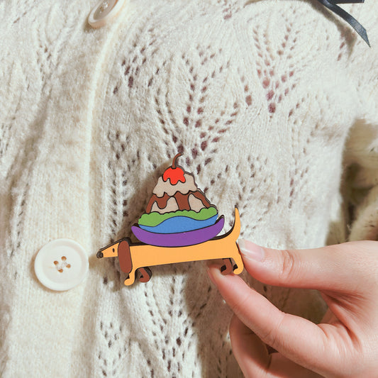 Dachshund Brooch