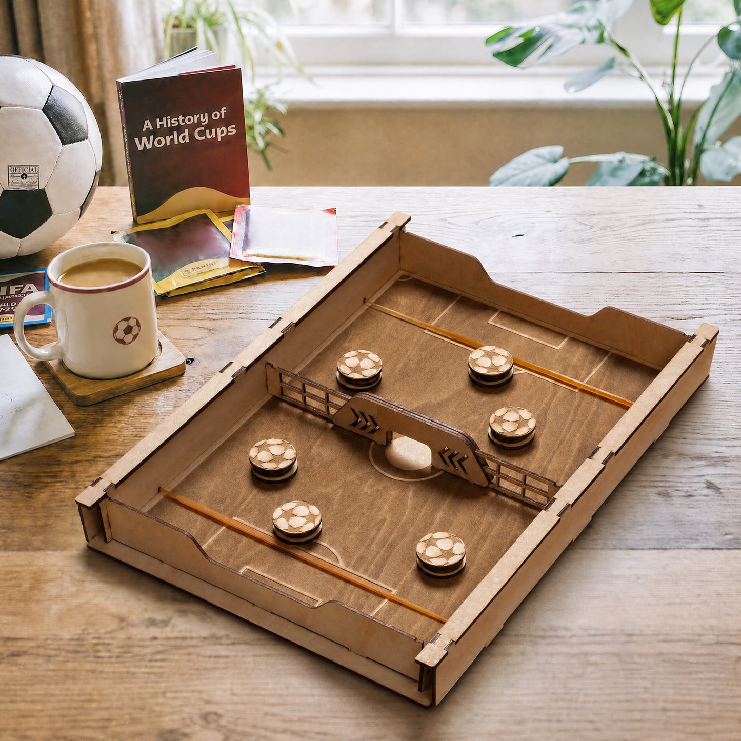 Soccer Game Wooden Tabletop