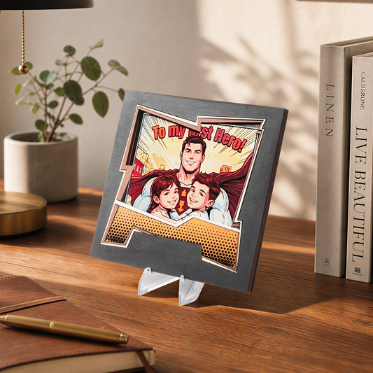 Father's Day Titanium Color Engraving
