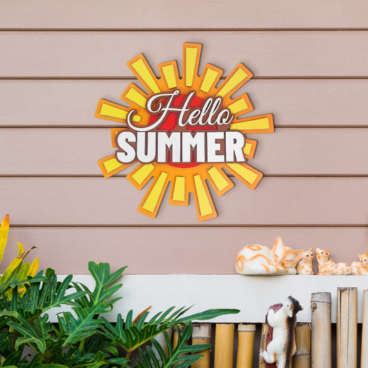Summer Wooden Wall Art Deco