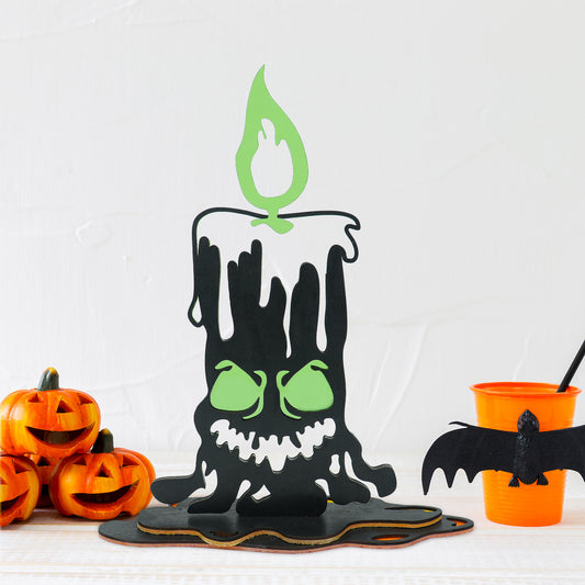 Halloween burning candle ornaments