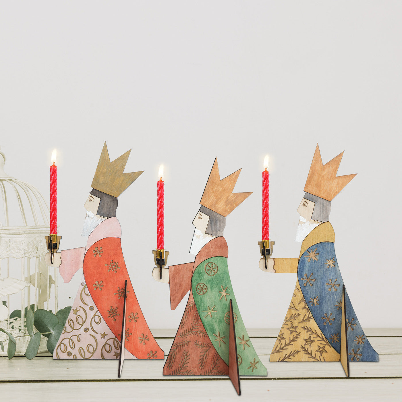 The Three Wise Men Kings Candlestick Holder