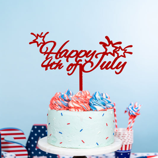 Indepedence Day Acrylic Cake Plate