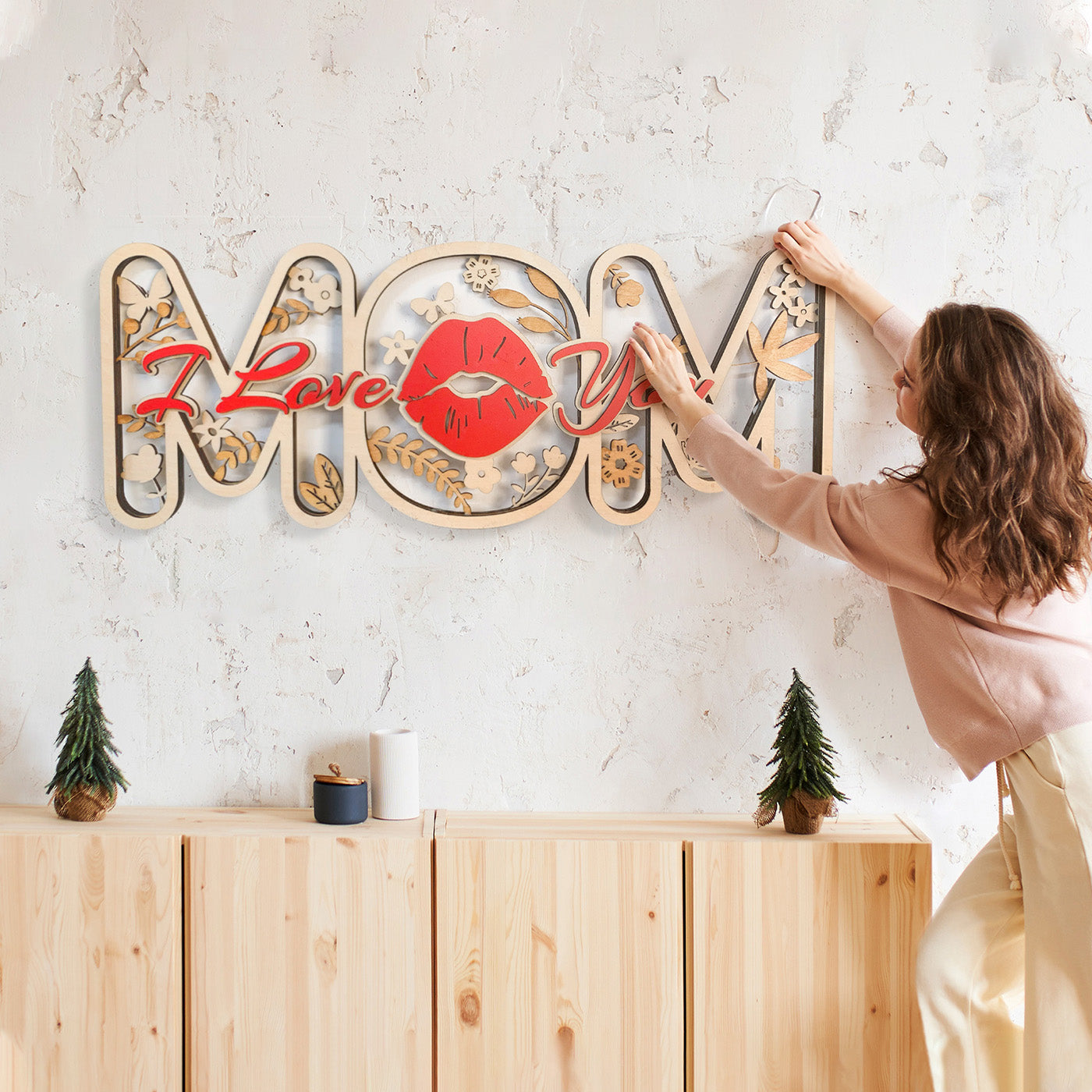 MOM Hanging Wall Art for Mothers Day