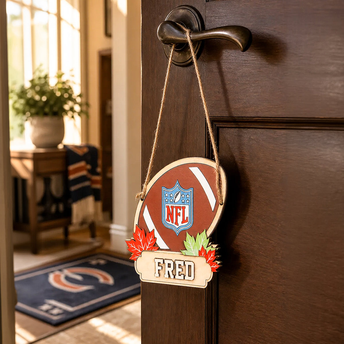 Football Stars Name Door Sign
