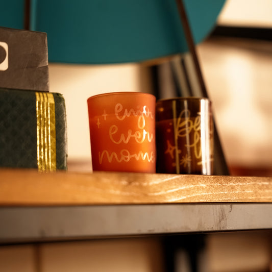 Christmas Themed Aroma Candle Holder Engraving