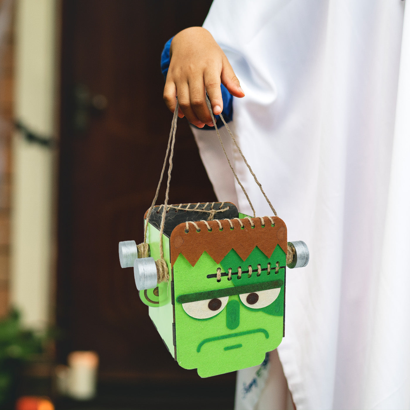 Halloween Frankenstein Candy Basket