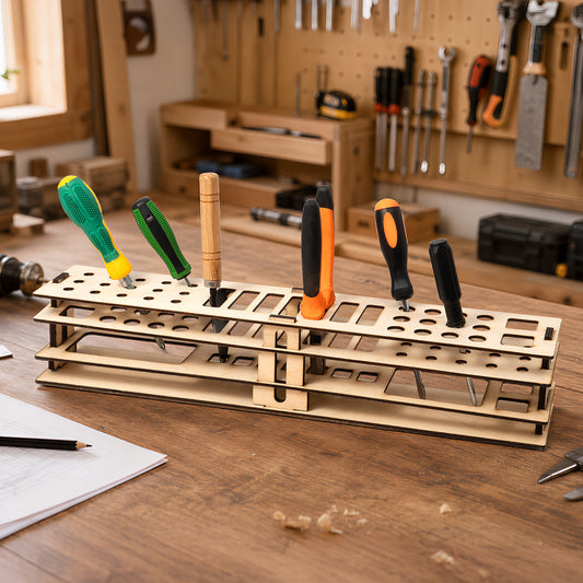 Wooden Tool Storage Base Rack