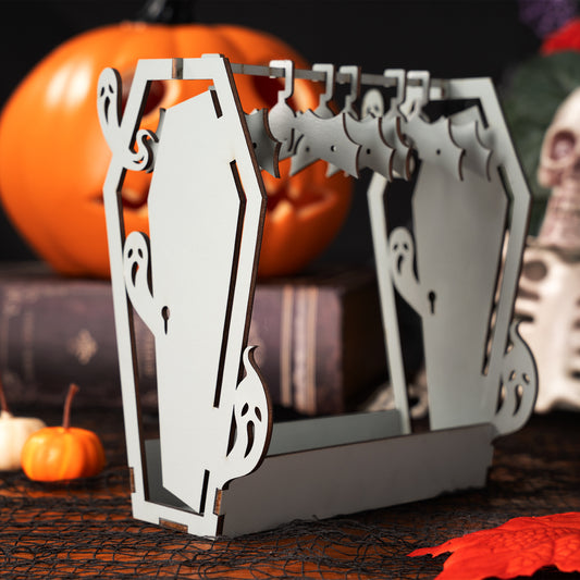 Halloween Ghost and Coffin Earring Organizer Stand
