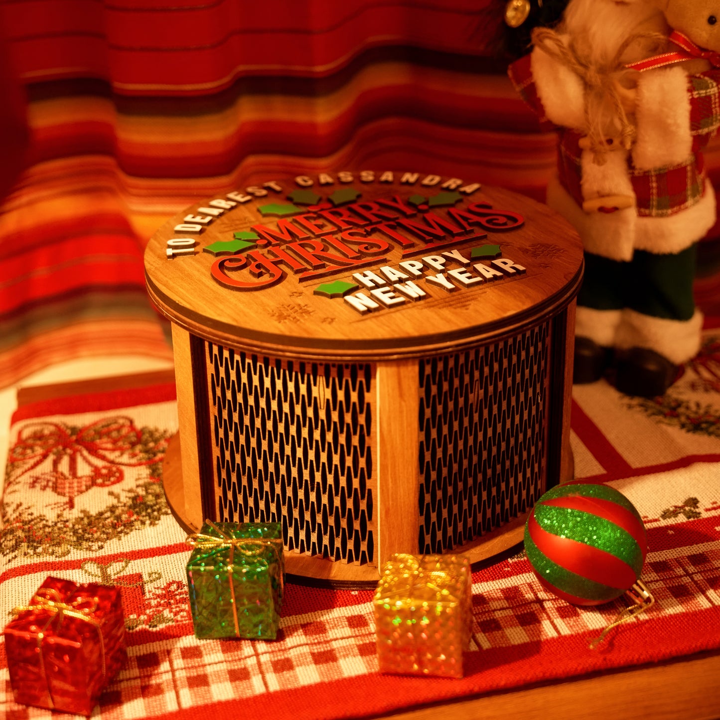 Christmas Wooden Gift Box