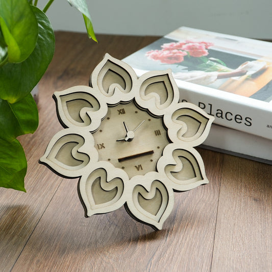 Flower Desktop Clock