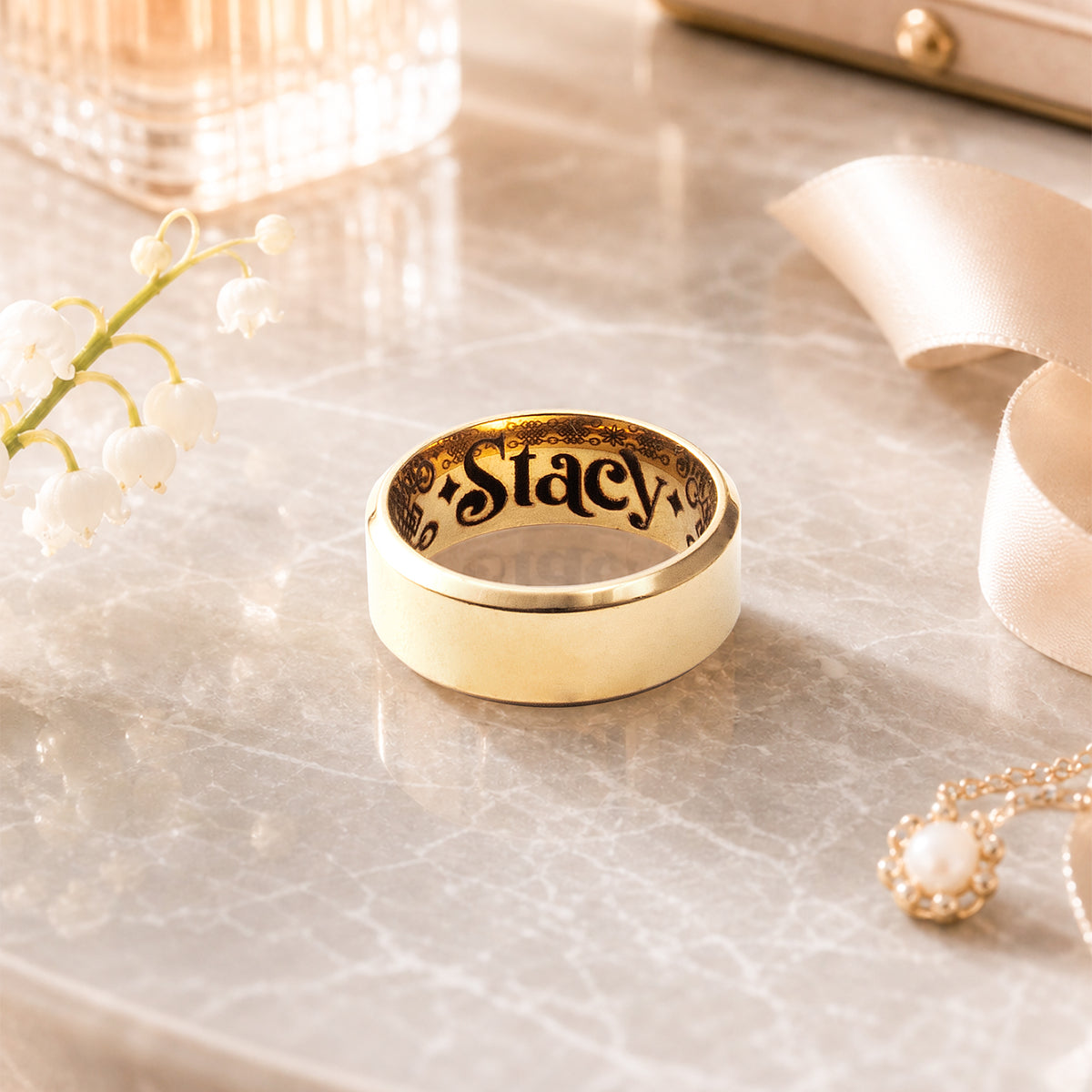 Stainless Steel Ring Inside Engraving