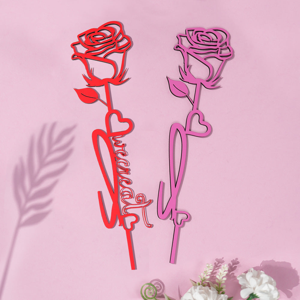 Rose Made Using Letters Rose Flower Wooden with Letters – WeCreat Projects