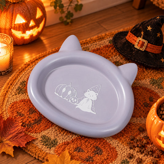 Halloween ceramic pet food bowl engraving