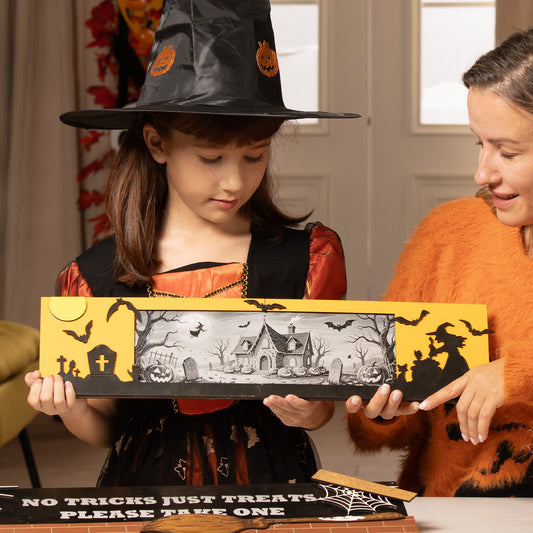 Wood and Aluminum Halloween Photo Frame and Engraving