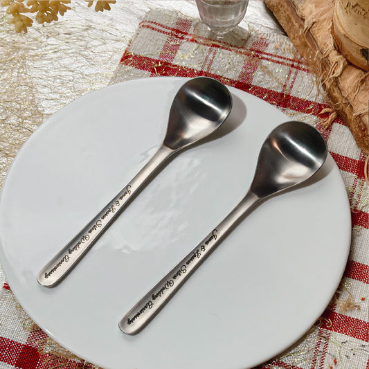 Anniversay Celebration Spoon Engraving