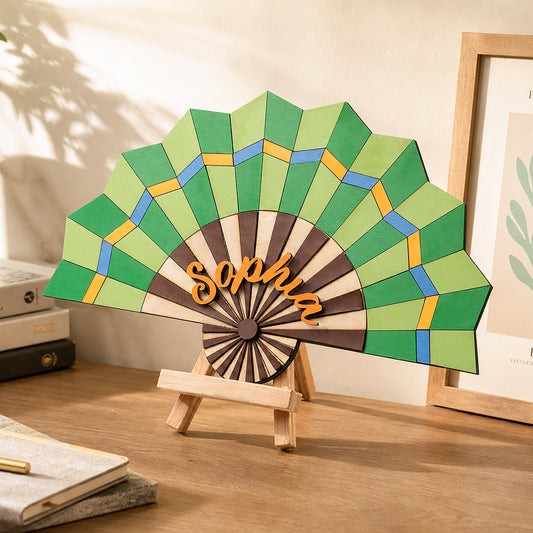 Colorful Dorm Room Name Decorative Fan