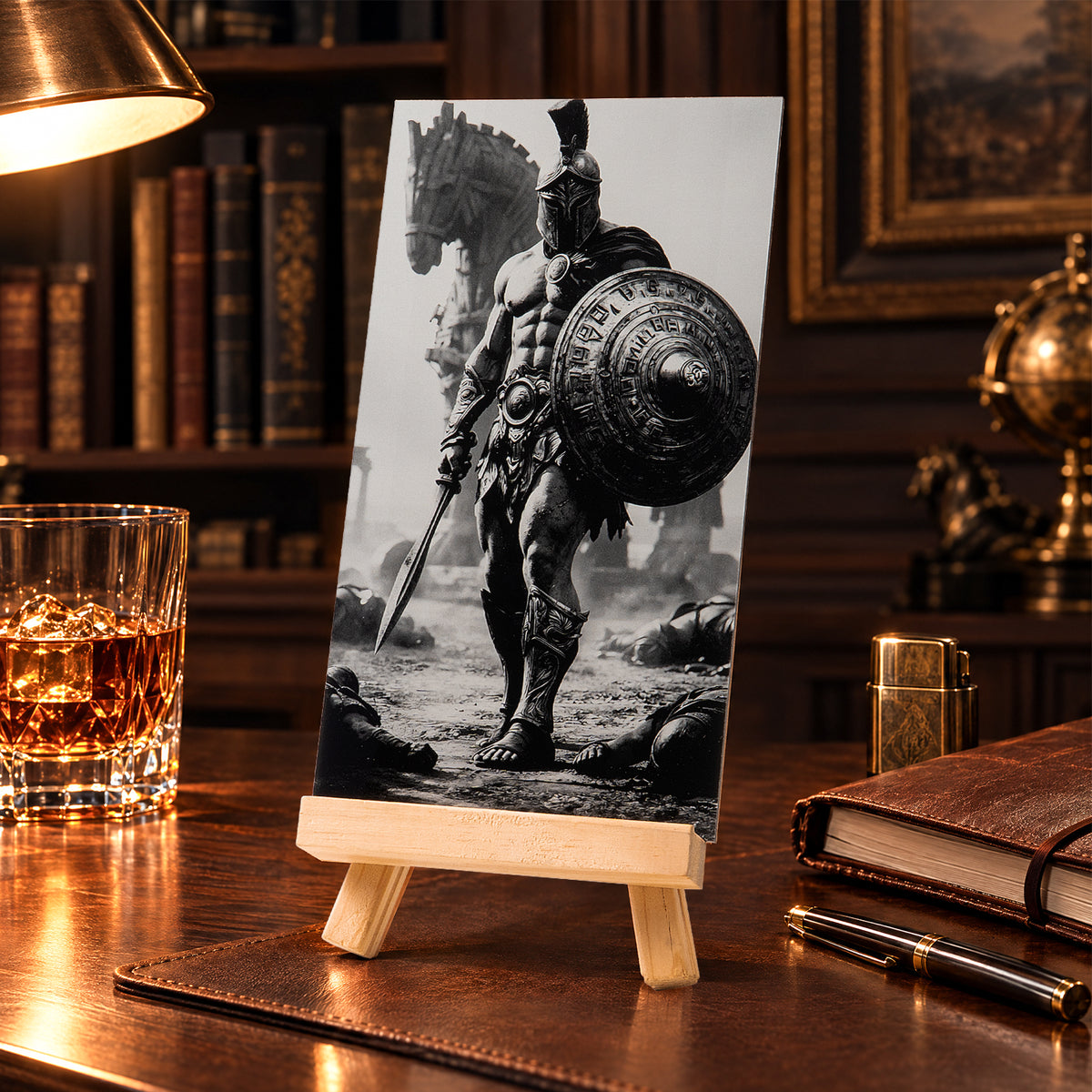 Spartan Gladiator Acrylic Engraving