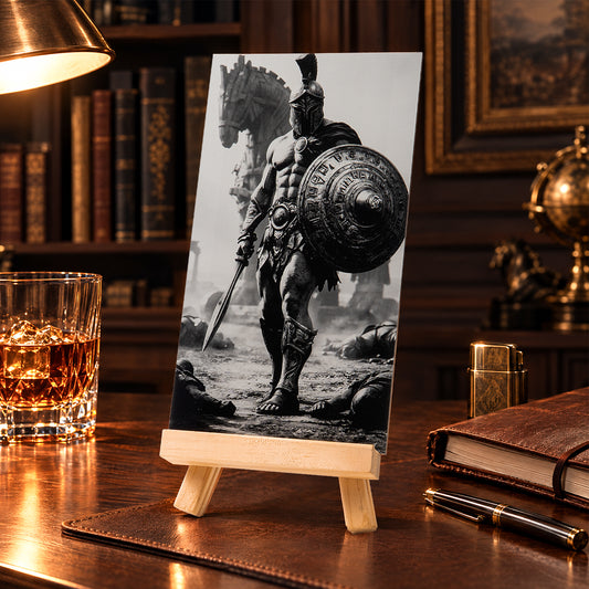 Spartan Gladiator Acrylic Engraving