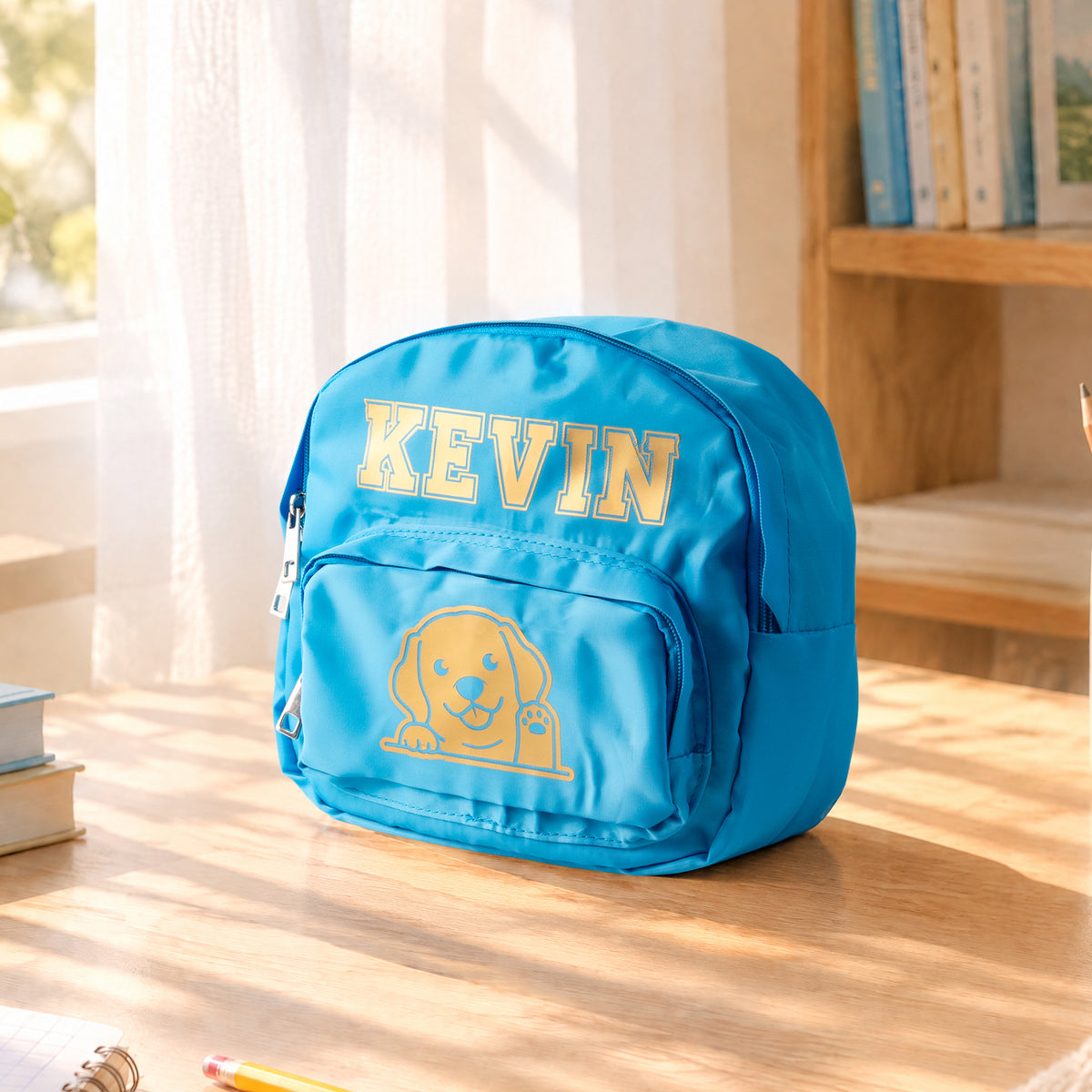 Dog Backpack School Heat Transfer Design