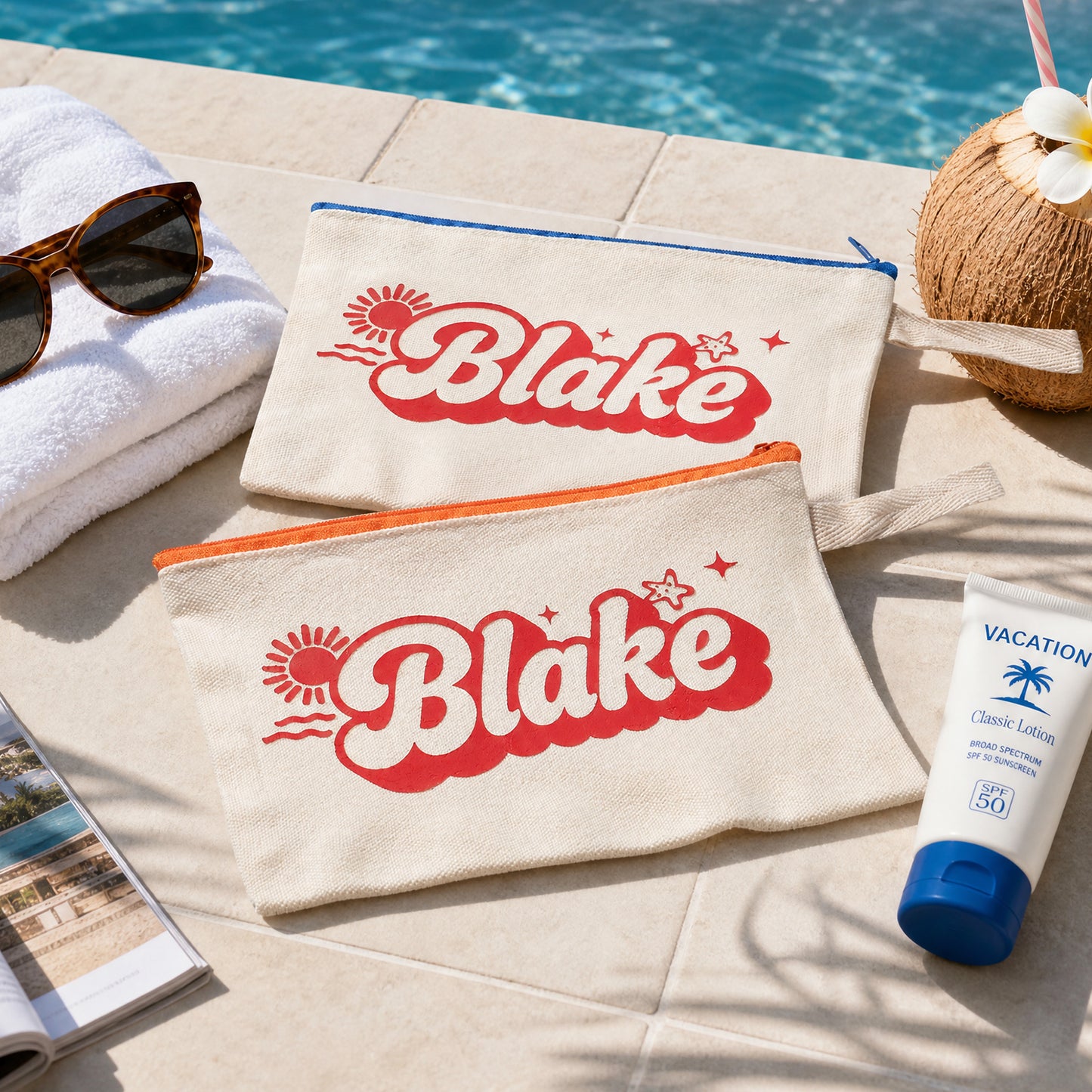 Summer Swimming Theme-Waterproof Storage Bag