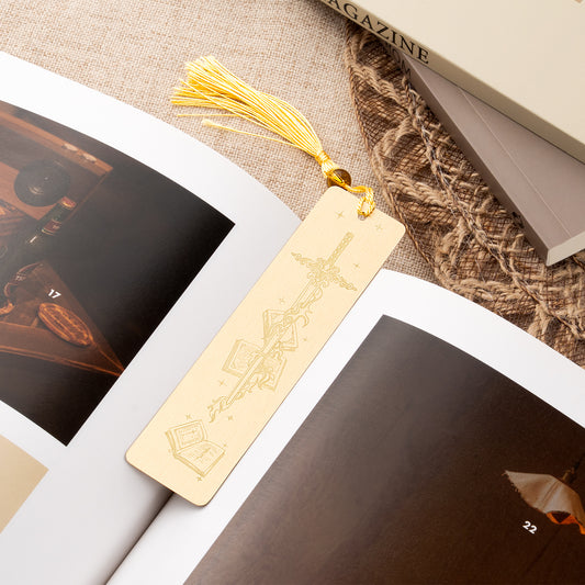 Stellar Blade Gaming Brass Bookmark Engraving