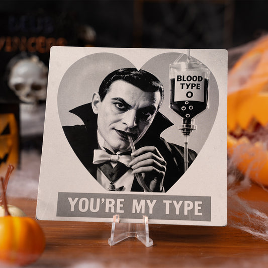 Halloween Vampire Titanium Plate – Intricate Engraving