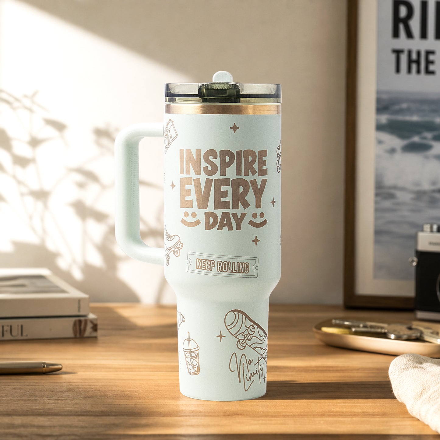 Inspirational Back-to-School Tumbler Engraving