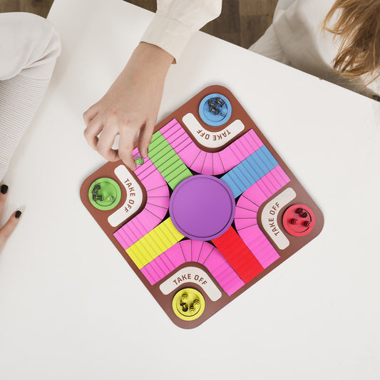 Wooden Airplane Chess Game Board