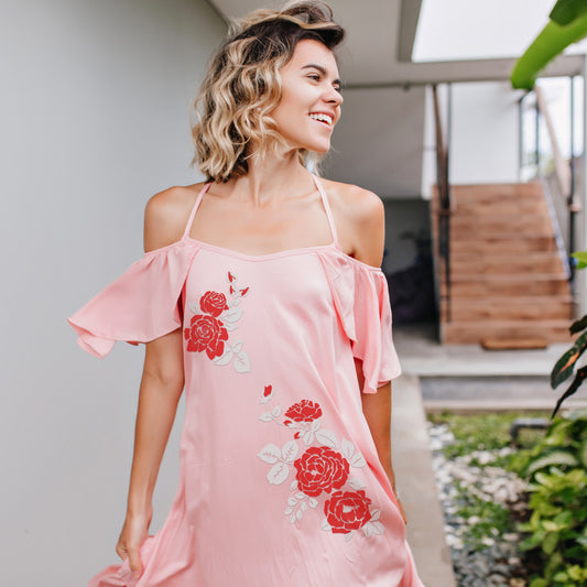 Rose Dress Heat Transfer Pattern