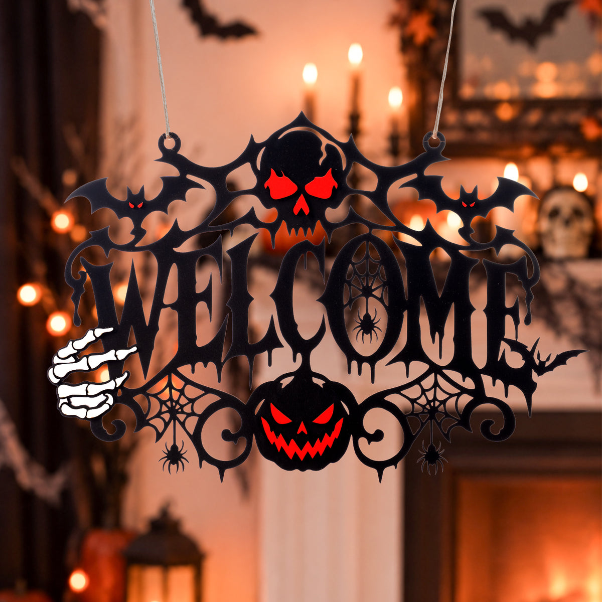 Halloween House Spooky Welcome Sign