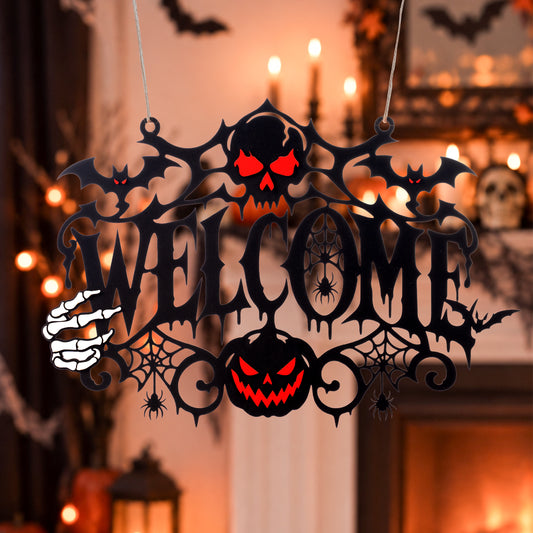 Halloween House Spooky Welcome Sign