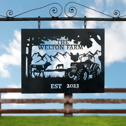 Acrylic Farm Sign